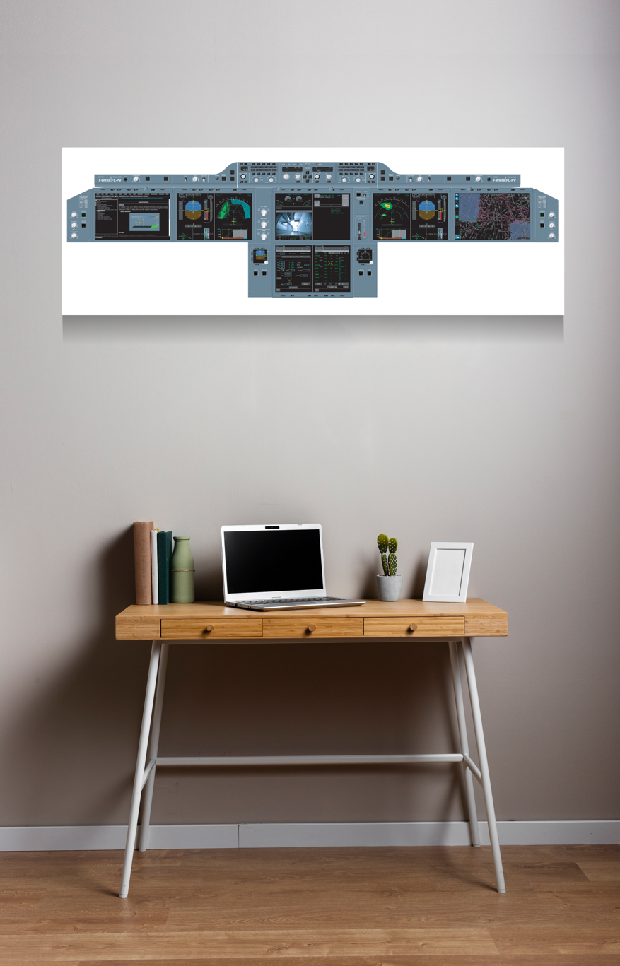 A350 Cockpit Training Poster