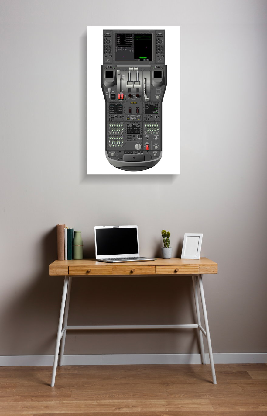 B787 Cockpit Training Poster