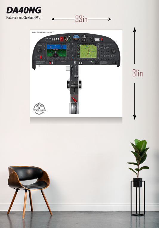 Diamond DA40 Cockpit Poster