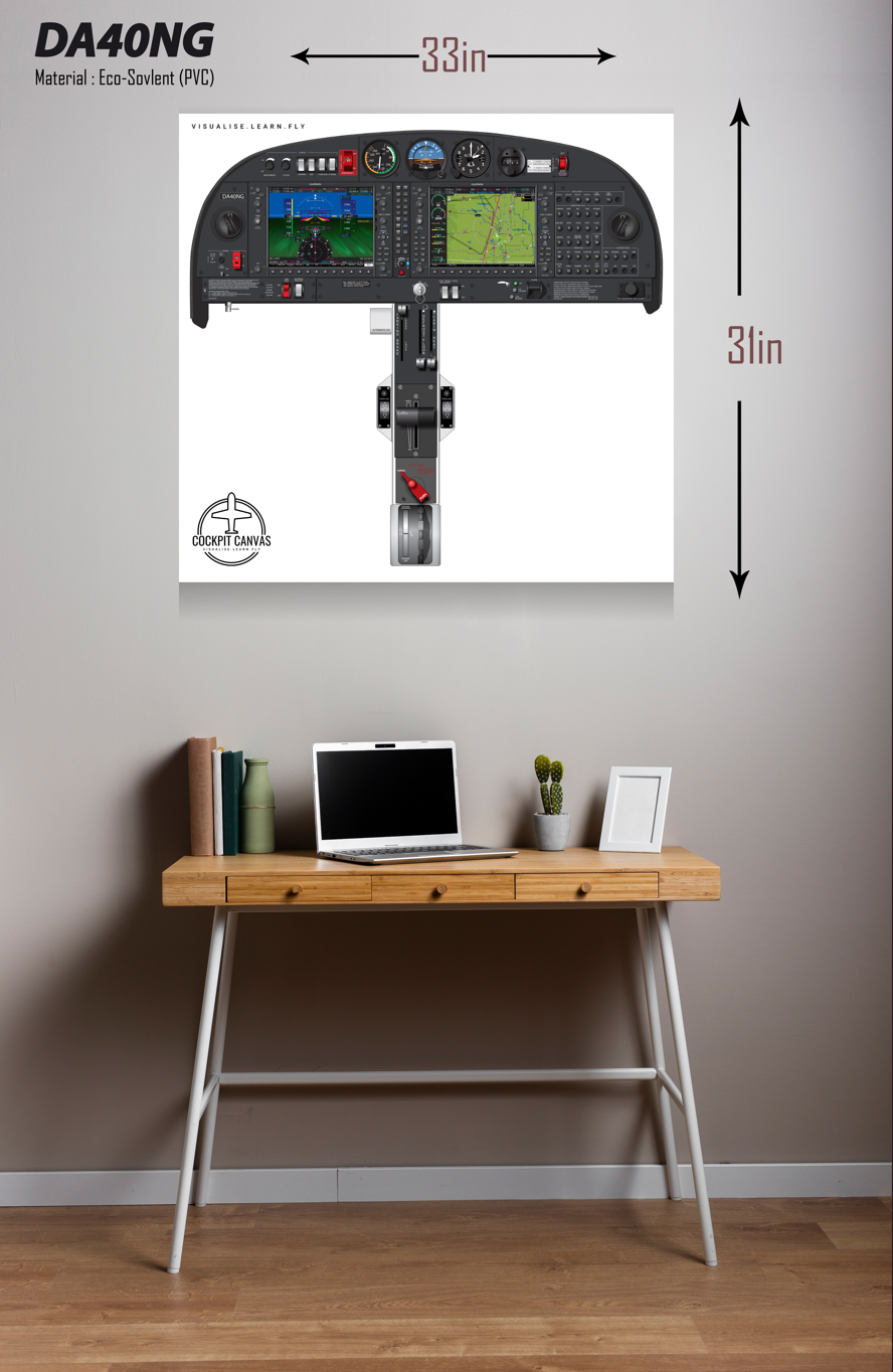 Diamond DA40 Cockpit Poster