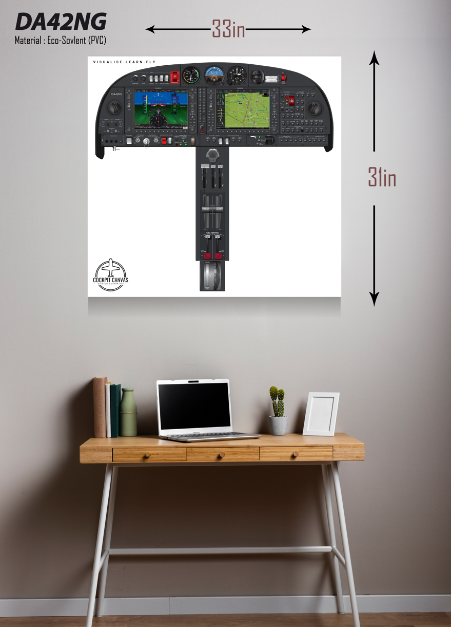 Diamond DA42 Cockpit Poster