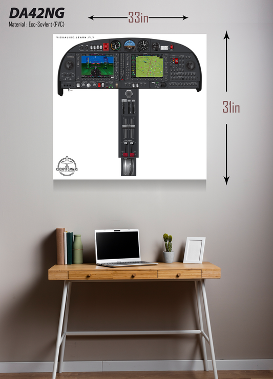 Diamond DA42 Cockpit Poster