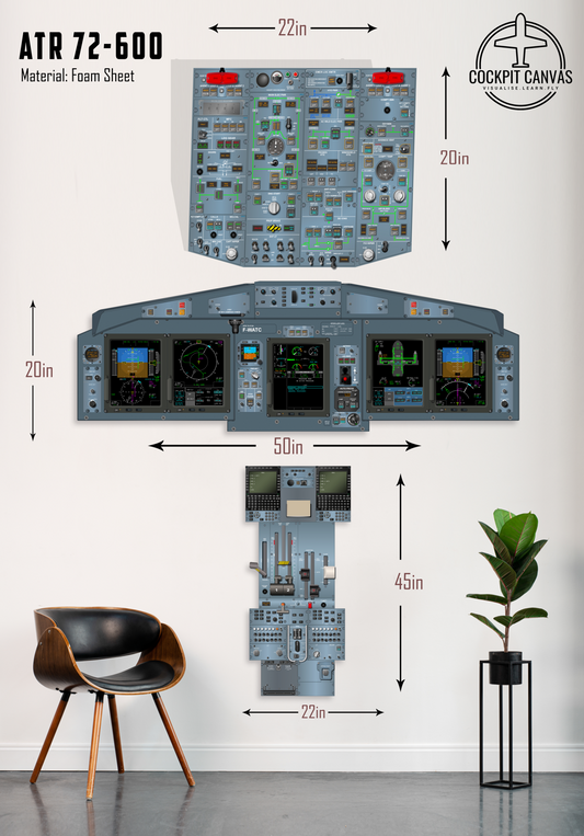 ATR 72-600 Cockpit Poster